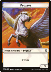 {Pegasus Token}\nCommander Legends: Battle for Baldur's Gate\nSingle\nMagic The Gathering