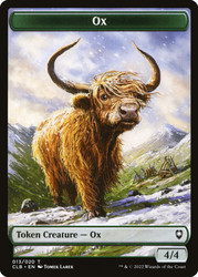 {Ox Token}\nCommander Legends: Battle for Baldur's Gate\nSingle\nMagic The Gathering