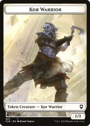 {Kor Warrior Token} // {Treasure Token}\nCommander Legends: Battle for Baldur's Gate\nSingle\nMagic The Gathering