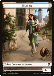 {Human Token} // {Spider Token}\nCommander Legends: Battle for Baldur's Gate\nSingle\nMagic The Gathering