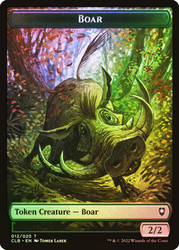 {Boar Token} // {Treasure Token}\nCommander Legends: Battle for Baldur's Gate\nSingle\nMagic The Gathering
