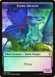 {Faerie Dragon Token} // {Treasure Token}\nCommander Legends: Battle for Baldur's Gate\nSingle\nMagic The Gathering