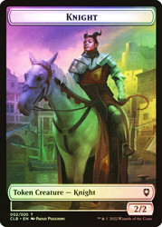 {Knight Token} // {Treasure Token}\nCommander Legends: Battle for Baldur's Gate\nSingle\nMagic The Gathering