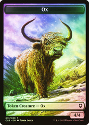 {Ox Token} // {Treasure Token}\nCommander Legends: Battle for Baldur's Gate\nSingle\nMagic The Gathering