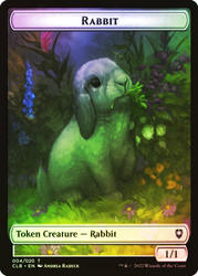 {Rabbit Token} // {Treasure Token}\nCommander Legends: Battle for Baldur's Gate\nSingle\nMagic The Gathering