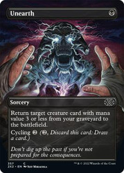 Unearth (Borderless)\nDouble Masters 2022 - Variants\nSingle\nMagic The Gathering