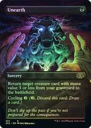 Unearth (Borderless)\nDouble Masters 2022 - Variants\nSingle\nMagic The Gathering