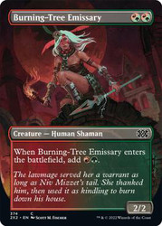 Burning-Tree Emissary (Borderless)\nDouble Masters 2022 - Variants\nSingle\nMagic The Gathering