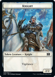 {Knight Token} // {Zombie Token}\nDouble Masters 2022\nSingle\nMagic The Gathering