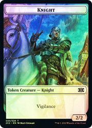{Knight Token} // {Worm Token}\nDouble Masters 2022\nSingle\nMagic The Gathering