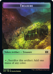 {Treasure Token} // {Zombie Token}\nDouble Masters 2022\nSingle\nMagic The Gathering