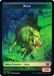 {Boar Token} // {Soldier Token}\nDouble Masters 2022\nSingle\nMagic The Gathering