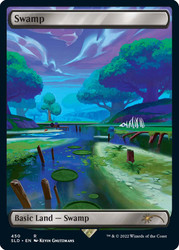 Swamp (Secret Lair) (#450) (Full Art)\nPromo: General\nSingle\nMagic The Gathering