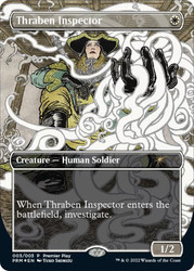 Thraben Inspector (Premier Play) (Borderless)\nPromo: General\nSingle\nMagic The Gathering