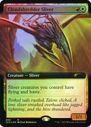Cloudshredder Sliver (Secret Lair) (Extended Art)\nPromo: General\nSingle\nMagic The Gathering