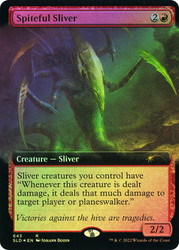 Spiteful Sliver (Secret Lair) (Extended Art)\nPromo: General\nSingle\nMagic The Gathering