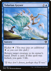 Tolarian Geyser\nDominaria United\nSingle\nMagic The Gathering