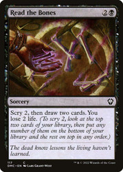 Read the Bones\nDominaria United Commander\nSingle\nMagic The Gathering