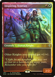 Inspiring Veteran (Promo Pack) (Throne of Eldraine)\nPromo: General\nSingle\nMagic The Gathering
