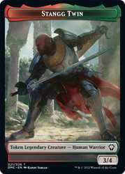 {Stangg Twin Token}\nDominaria United Commander\nSingle\nMagic The Gathering