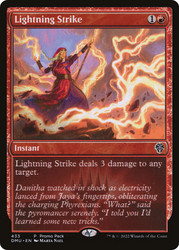 Lightning Strike (Promo Pack) (Dominaria United)
Promo
Single
Magic: The Gathering