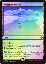 Adarkar Wastes (Prerelease) (Dominaria United)\nPromo: Date Stamped\nSingle\nMagic The Gathering