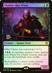 Shadow-Rite Priest (Prerelease) (Dominaria United)\nPromo: Date Stamped\nSingle\nMagic The Gathering