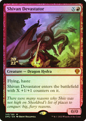 Shivan Devastator (Prerelease) (Dominaria United)\nPromo: Date Stamped\nSingle\nMagic The Gathering