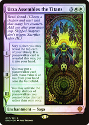 Urza Assembles the Titans (Prerelease) (Dominaria United)\nPromo: Date Stamped\nSingle\nMagic The Gathering