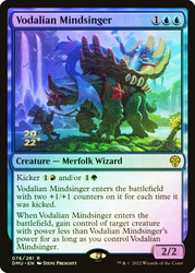 Vodalian Mindsinger (Prerelease) (Dominaria United)\nPromo: Date Stamped\nSingle\nMagic The Gathering