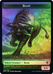 {Beast Token} // {Phyrexian Token}\nDominaria United\nSingle\nMagic The Gathering