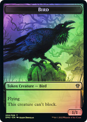 {Bird Token} (Black) // {Phyrexian Token}\nDominaria United\nSingle\nMagic The Gathering