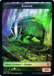 {Badger Token} // {Soldier Token}\nDominaria United Commander\nSingle\nMagic The Gathering