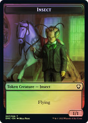 {Insect Token} // {Phyrexian Token}\nDominaria United Commander\nSingle\nMagic The Gathering