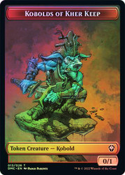 {Kobolds of Kher Keep Token} // {Phyrexian Token}\nDominaria United Commander\nSingle\nMagic The Gathering