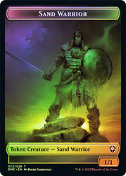 {Sand Warrior Token} // {Soldier Token}\nDominaria United Commander\nSingle\nMagic The Gathering