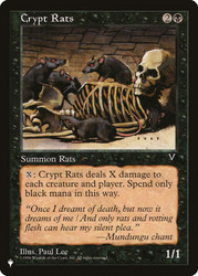 Crypt Rats\nMystery Booster / The List\nSingle\nMagic The Gathering