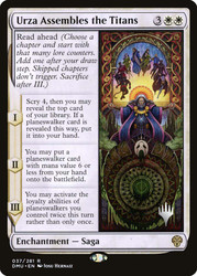 Urza Assembles the Titans (Promo Pack) (Dominaria United)
Promo
Single
Magic: The Gathering