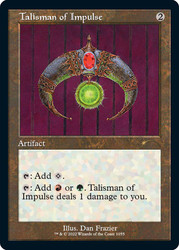 Talisman of Impulse (Secret Lair) (Retro Frame)\nPromo: General\nSingle\nMagic The Gathering
