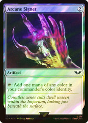 Arcane Signet (#227) (Surge Foil)\nWarhammer 40,000 Commander - Surge Foil\nSingle\nMagic The Gathering
