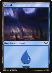 Island (#309)\nWarhammer 40,000 Commander\nSingle\nMagic The Gathering