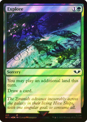 Explore (Surge Foil)\nWarhammer 40,000 Commander - Surge Foil\nSingle\nMagic The Gathering