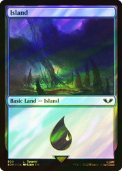 Island (#309) (Surge Foil)\nWarhammer 40,000 Commander - Surge Foil\nSingle\nMagic The Gathering