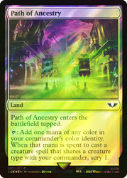 Path of Ancestry (Surge Foil)\nWarhammer 40,000 Commander - Surge Foil\nSingle\nMagic The Gathering