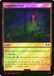 Forgotten Cave (Surge Foil)\nWarhammer 40,000 Commander - Surge Foil\nSingle\nMagic The Gathering