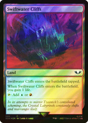 Swiftwater Cliffs (Surge Foil)\nWarhammer 40,000 Commander - Surge Foil\nSingle\nMagic The Gathering