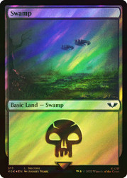 Swamp (#313) (Surge Foil)\nWarhammer 40,000 Commander - Surge Foil\nSingle\nMagic The Gathering