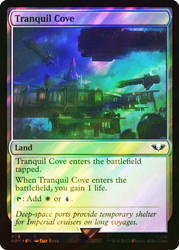 Tranquil Cove (Surge Foil)\nWarhammer 40,000 Commander - Surge Foil\nSingle\nMagic The Gathering