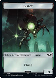 {Insect Token} // {Necron Warrior Token}\nWarhammer 40,000 Commander\nSingle\nMagic The Gathering