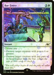 Bar Entry (Galaxy Foil)\nUnfinity - Galaxy Foil\nSingle\nMagic The Gathering